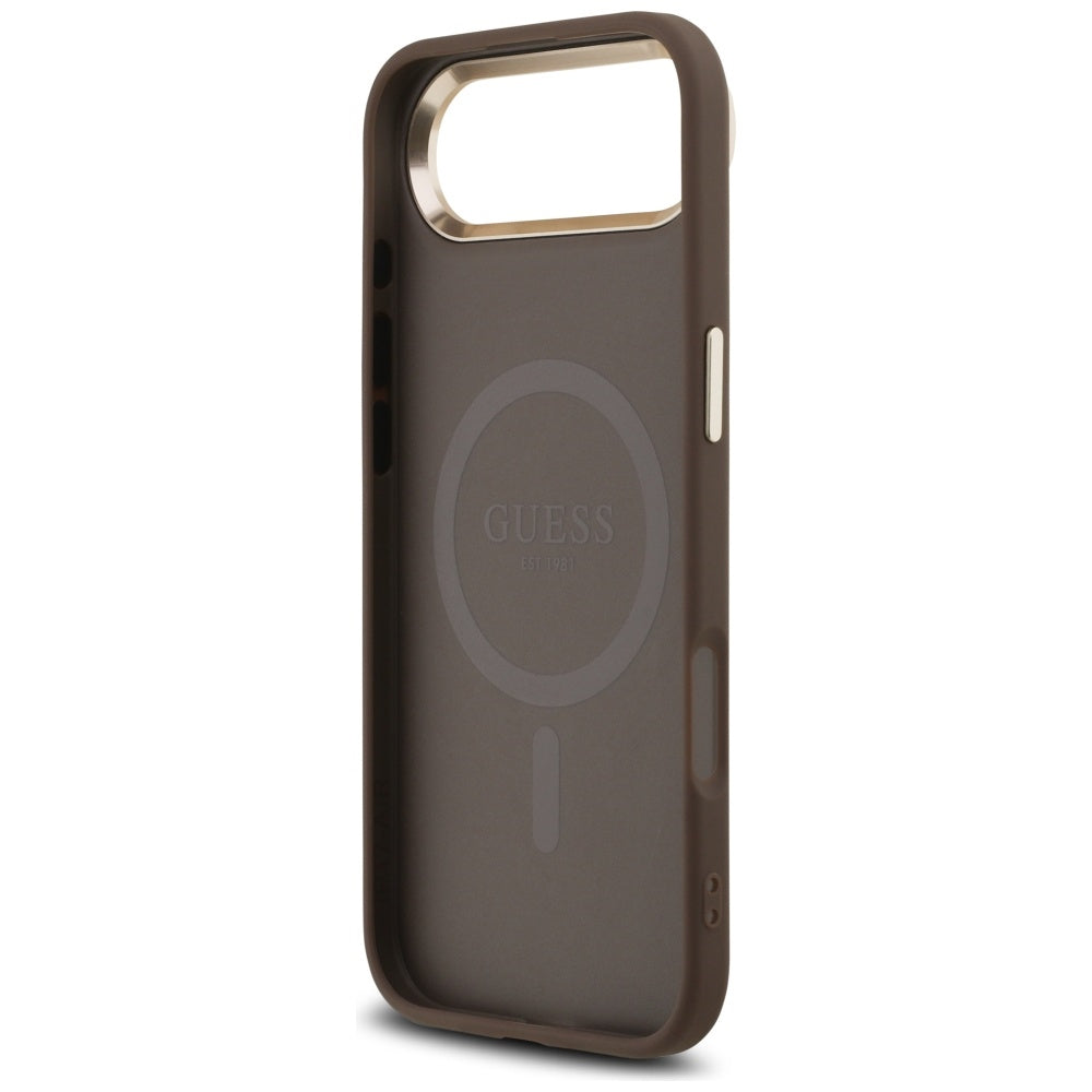 Guess 4G trikampis logotipas MagSafe iPhone Air Brown dėklas – auksinis -- Cell phone cases and covers