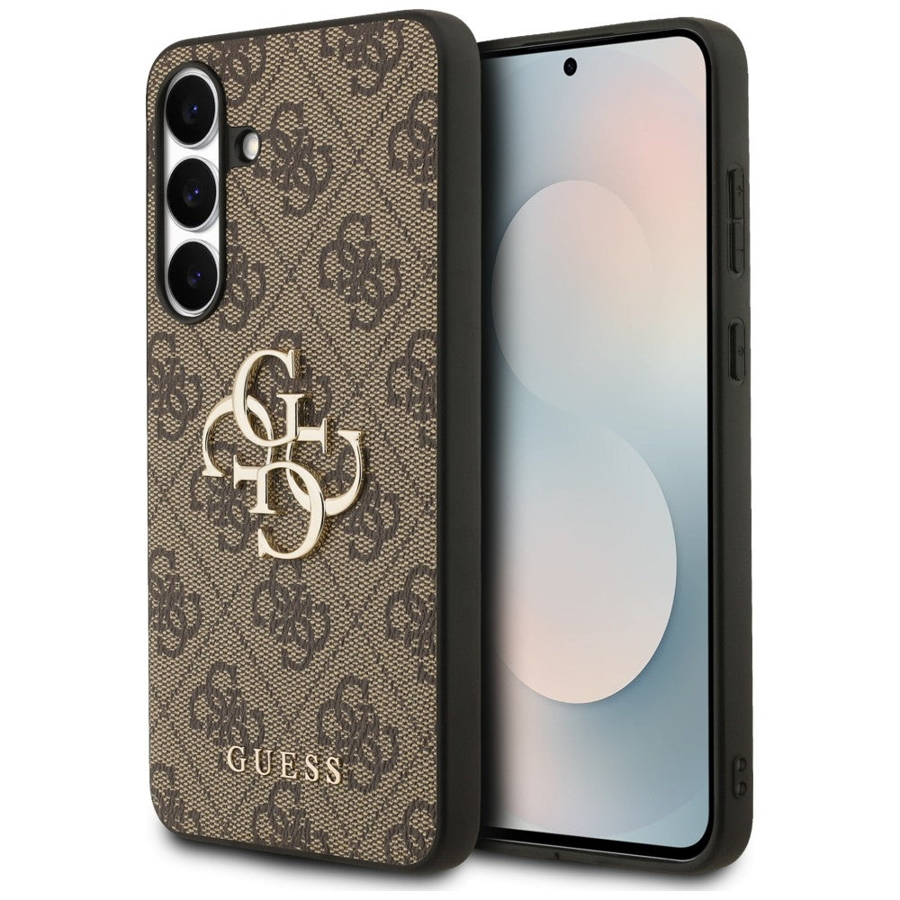 Guess Big 4G Classic Logo dėklas Samsung Galaxy S25 FE - rudas -- Samsung Galaxy S25 FE