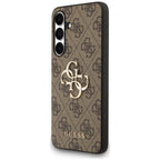 Guess Big 4G Classic Logo dėklas Samsung Galaxy S25 FE - rudas -- Samsung Galaxy S25 FE
