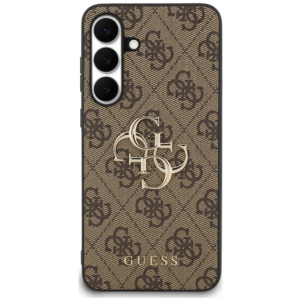 Guess Big 4G Classic Logo dėklas Samsung Galaxy S25 FE - rudas -- Samsung Galaxy S25 FE