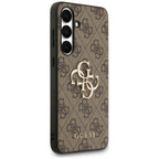 Guess Big 4G Classic Logo dėklas Samsung Galaxy S25 FE - rudas -- Samsung Galaxy S25 FE