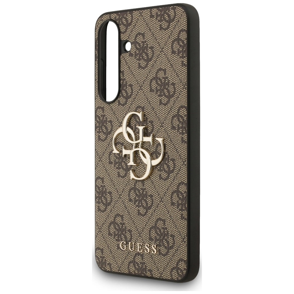 Guess Big 4G Classic Logo dėklas Samsung Galaxy S25 FE - rudas -- Samsung Galaxy S25 FE