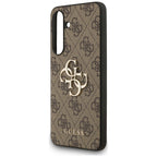 Guess Big 4G Classic Logo dėklas Samsung Galaxy S25 FE - rudas -- Samsung Galaxy S25 FE