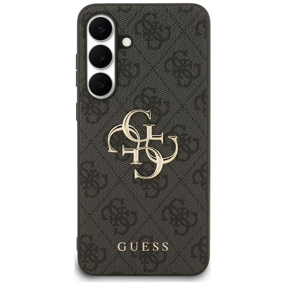 Guess Big 4G Classic Logo dėklas Samsung Galaxy S25 FE - juodas -- Samsung Galaxy S25 FE