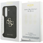 Guess Big 4G Classic Logo dėklas Samsung Galaxy S25 FE - juodas -- Samsung Galaxy S25 FE