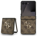 Guess Big 4G dėklas Samsung Galaxy Z Flip7 – rudas