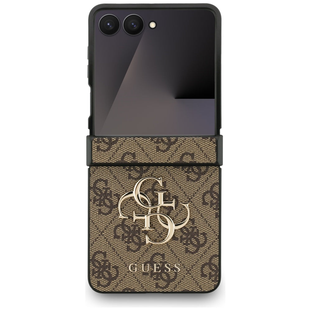 Guess Big 4G dėklas Samsung Galaxy Z Flip7 – rudas