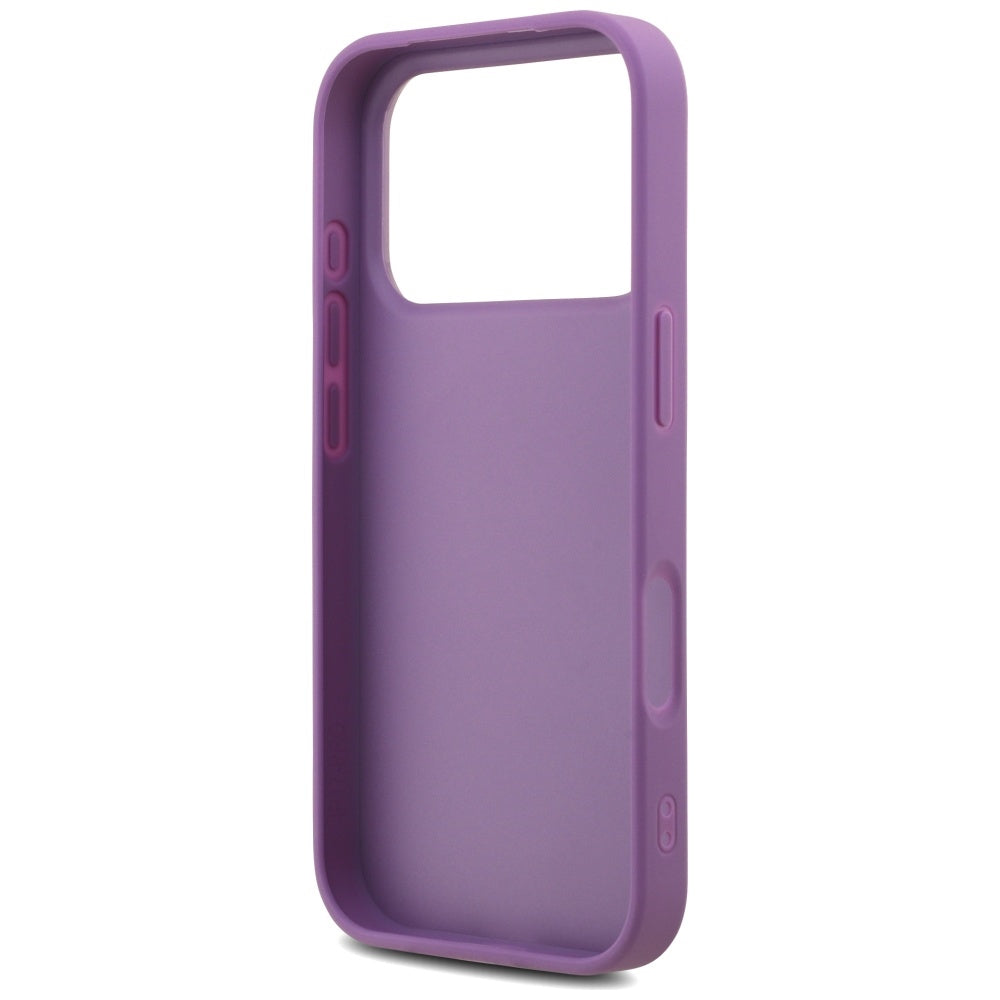 Guess blizgus dėklas iPhone 17 Pro – violetinis -- iPhone 17 Pro