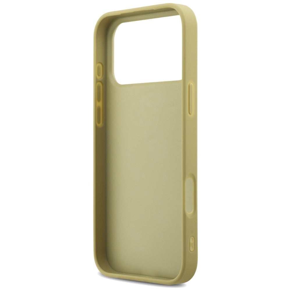 Guess blizgus dėklas iPhone 17 Pro Max – auksinis