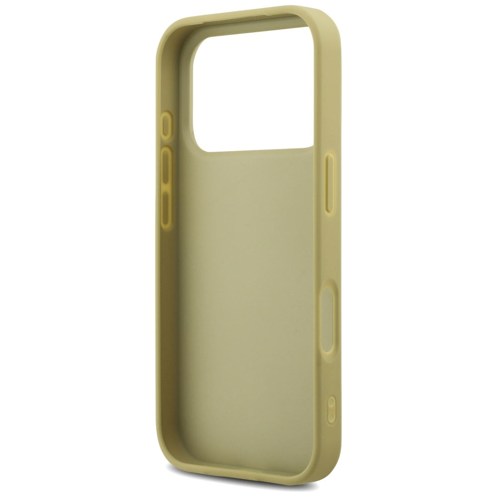 Guess blizgus 4G dėklas iPhone 17 Pro – auksinis