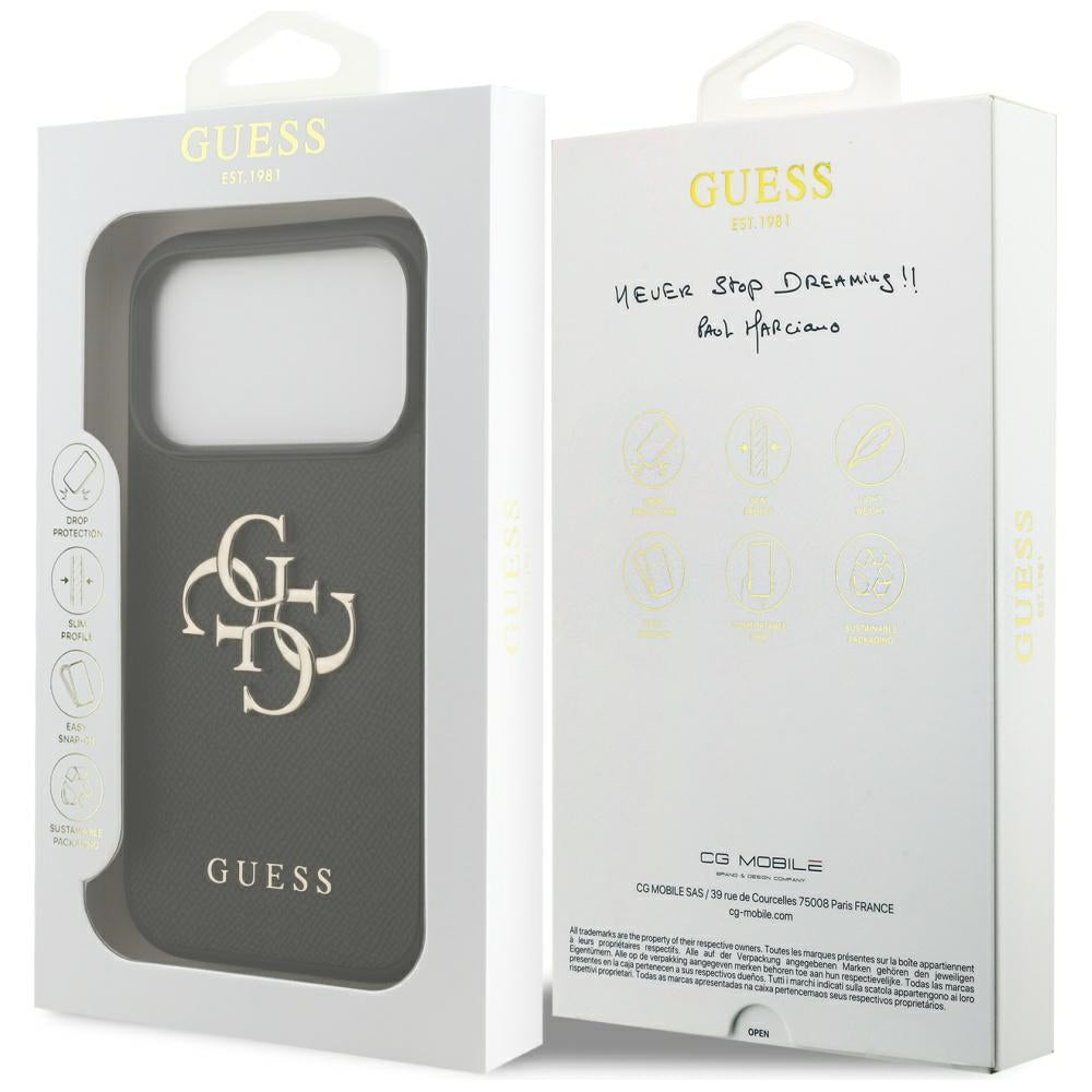 Guess eko odos dėklas iPhone 17 Pro – juodas