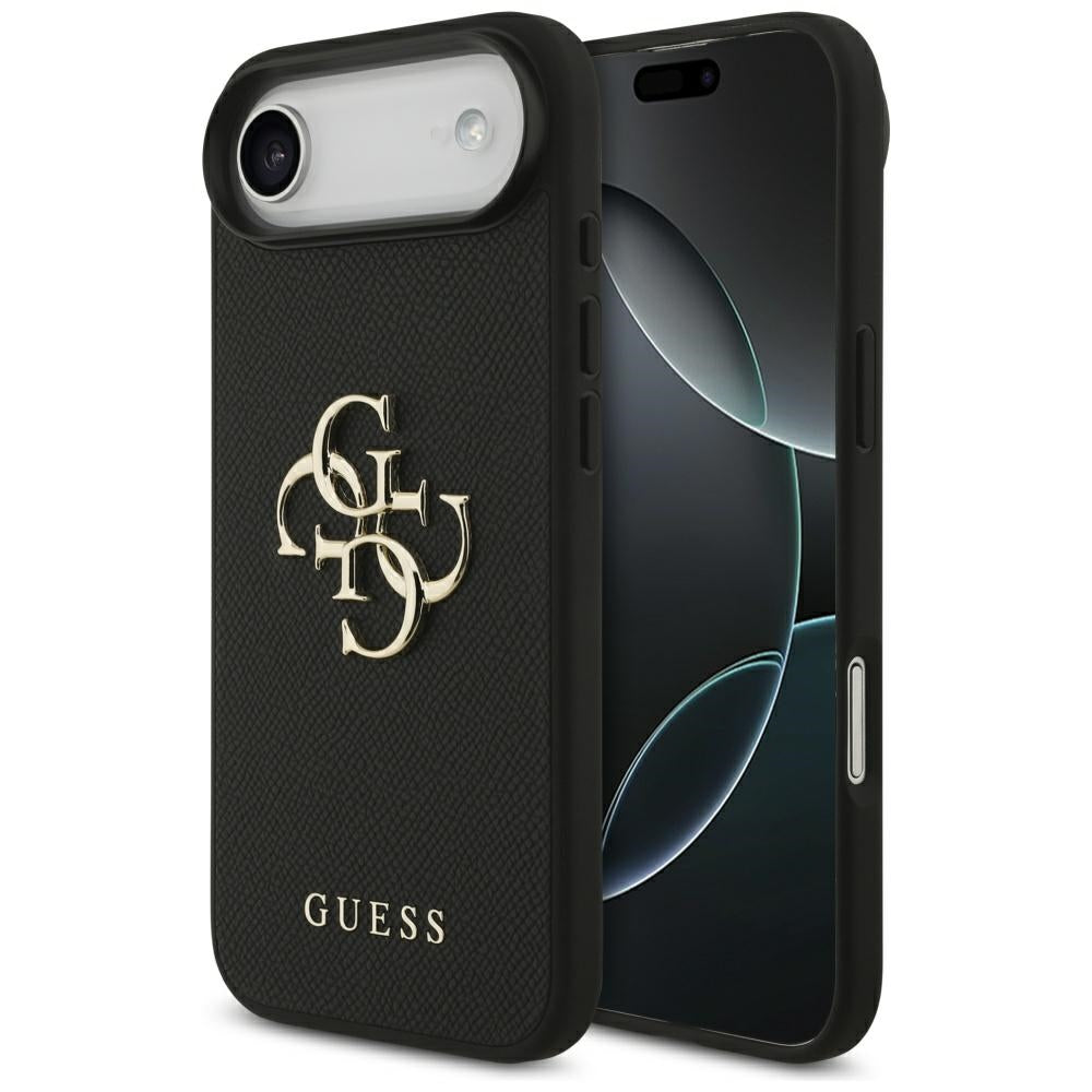 Guess dėklas iPhone Air – juodas (eko oda) -- iPhone Air
