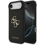 Guess dėklas iPhone Air – juodas (eko oda) -- iPhone Air