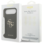 Guess dėklas iPhone Air – juodas (eko oda) -- iPhone Air