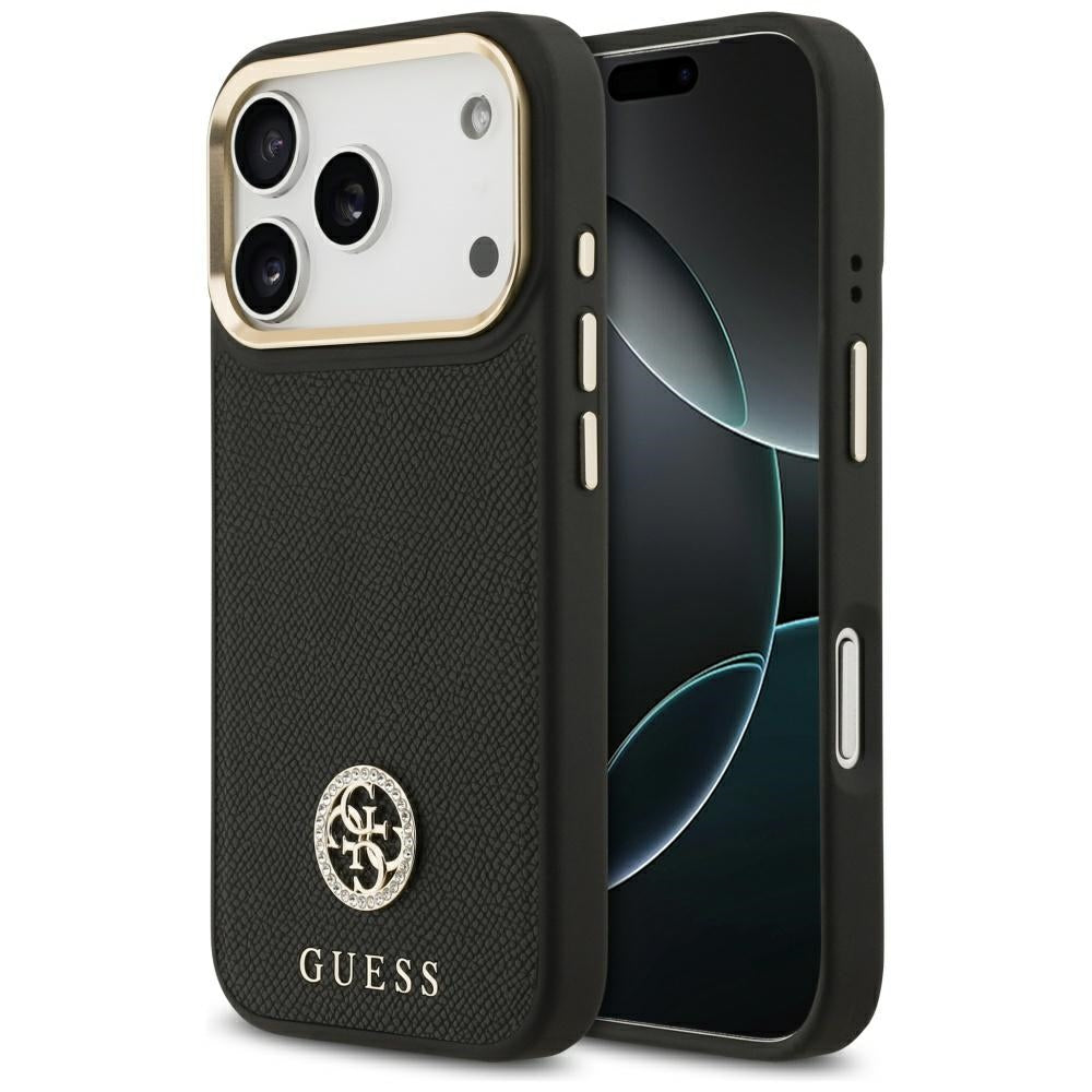 Guess MagSafe dėklas iPhone 17 Pro – juodas
