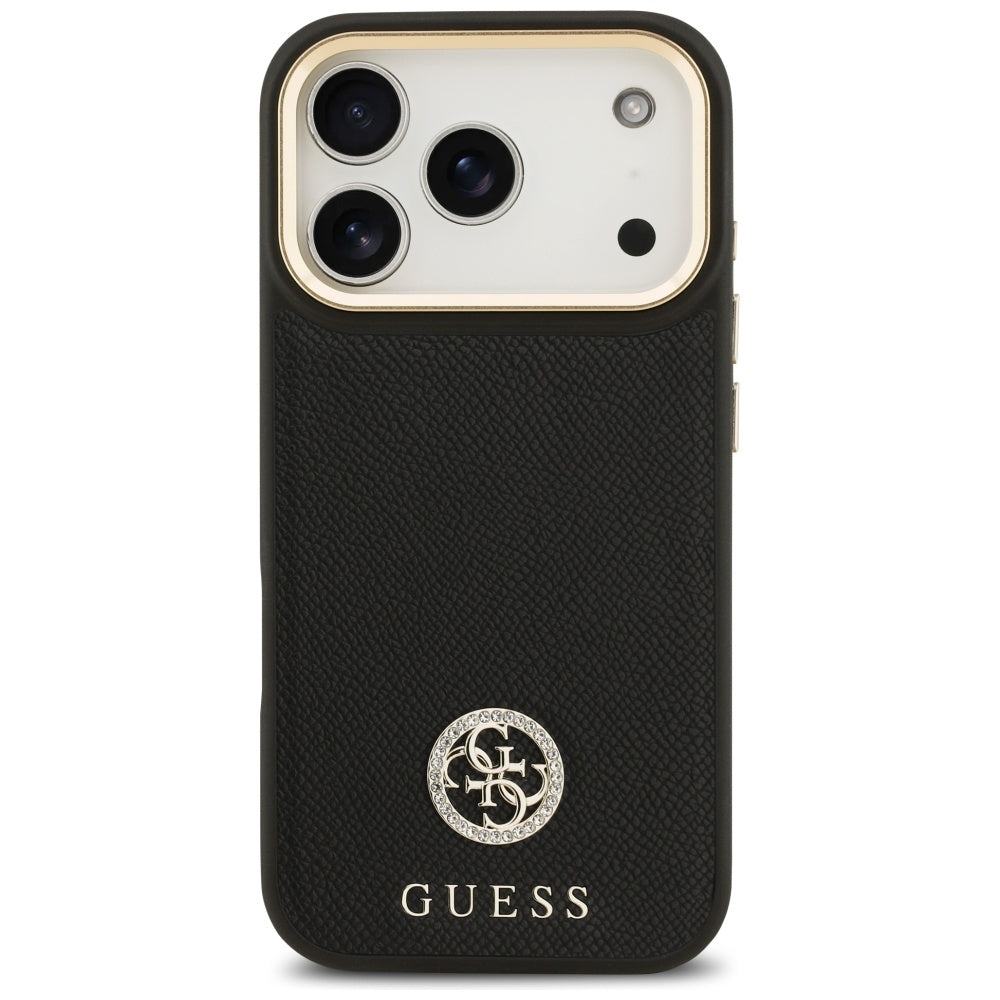 Guess MagSafe dėklas iPhone 17 Pro – juodas