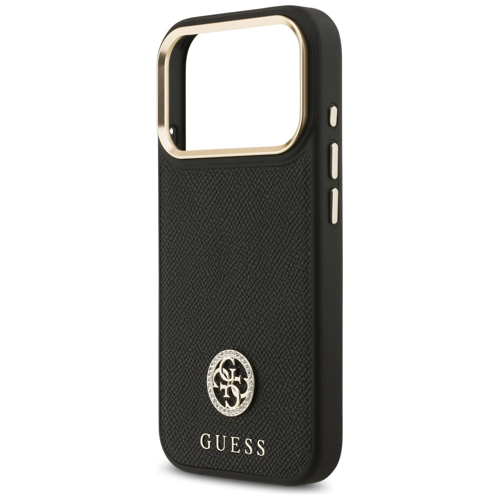 Guess MagSafe dėklas iPhone 17 Pro – juodas