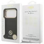 Guess MagSafe dėklas iPhone 17 Pro – juodas