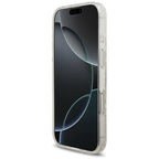 Guess IML Flowers Electro Pearl Strap MagSafe dėklas iPhone 17 - Baltas -- iPhone 17