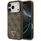Guess MagSafe dėklas iPhone 17 Pro – rudas