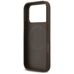 Guess MagSafe dėklas iPhone 17 Pro – rudas