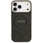 Guess Peony Hot Stamp MagSafe dėklas iPhone 17 Pro Max - Juodas -- iPhone 17 Pro Max