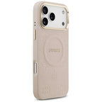 Guess Peony Hot Stamp MagSafe dėklas iPhone 17 Pro Max - rožinis -- iPhone 17 Pro Max