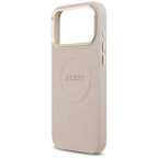 Guess Peony Hot Stamp MagSafe dėklas iPhone 17 Pro Max - rožinis -- iPhone 17 Pro Max