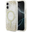 Guess Resin Bottom Glitter MagSafe dėklas iPhone 17 - auksinis