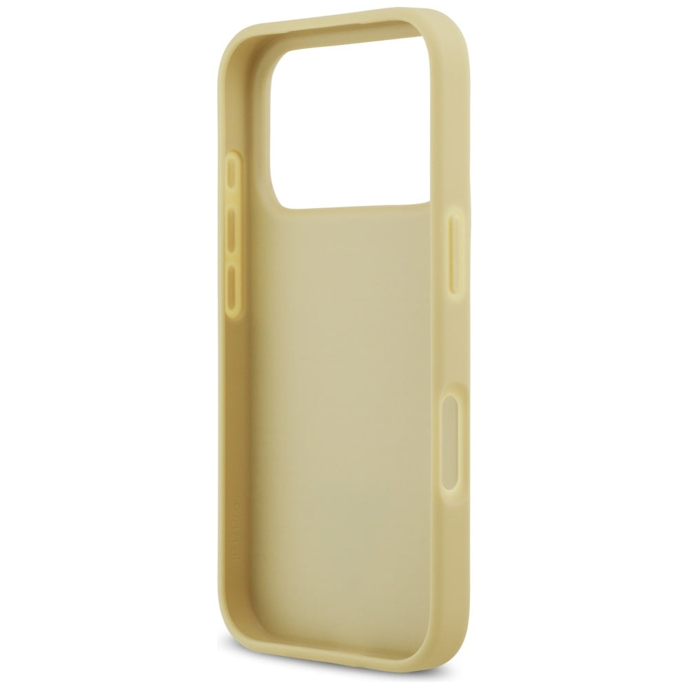 Guess Rhinestone Triangle Logo iPhone 17 Pro dėklas - Auksinė -- iPhone 17 Pro
