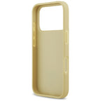 Guess Rhinestone Triangle Logo iPhone 17 Pro dėklas - Auksinė -- iPhone 17 Pro