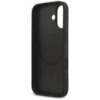 Guess Saffiano Classic Logo MagSafe dėklas iPhone 17 - juodas