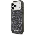 Karl Lagerfeld IML Leopard Pattern MagSafe dėklas iPhone 17 Pro Max - Juodas -- iPhone 17 Pro Max