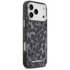 Karl Lagerfeld IML Leopard Pattern MagSafe dėklas iPhone 17 Pro Max - Juodas -- iPhone 17 Pro Max