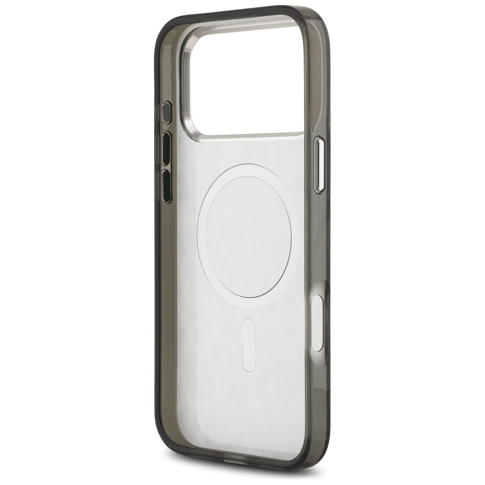 Karl Lagerfeld IML Leopard Pattern MagSafe dėklas iPhone 17 Pro Max - Juodas -- iPhone 17 Pro Max