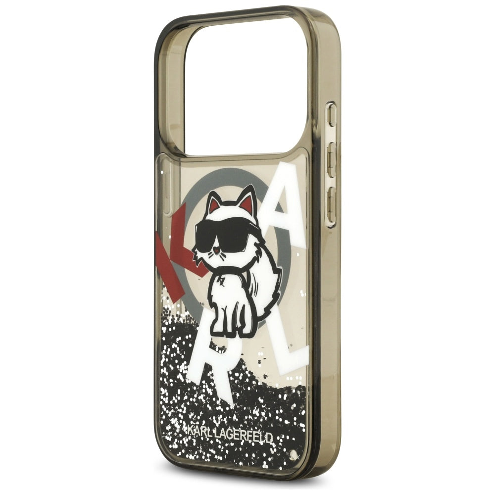 Karl Lagerfeld MagSafe dėklas iPhone 17 Pro – juodas