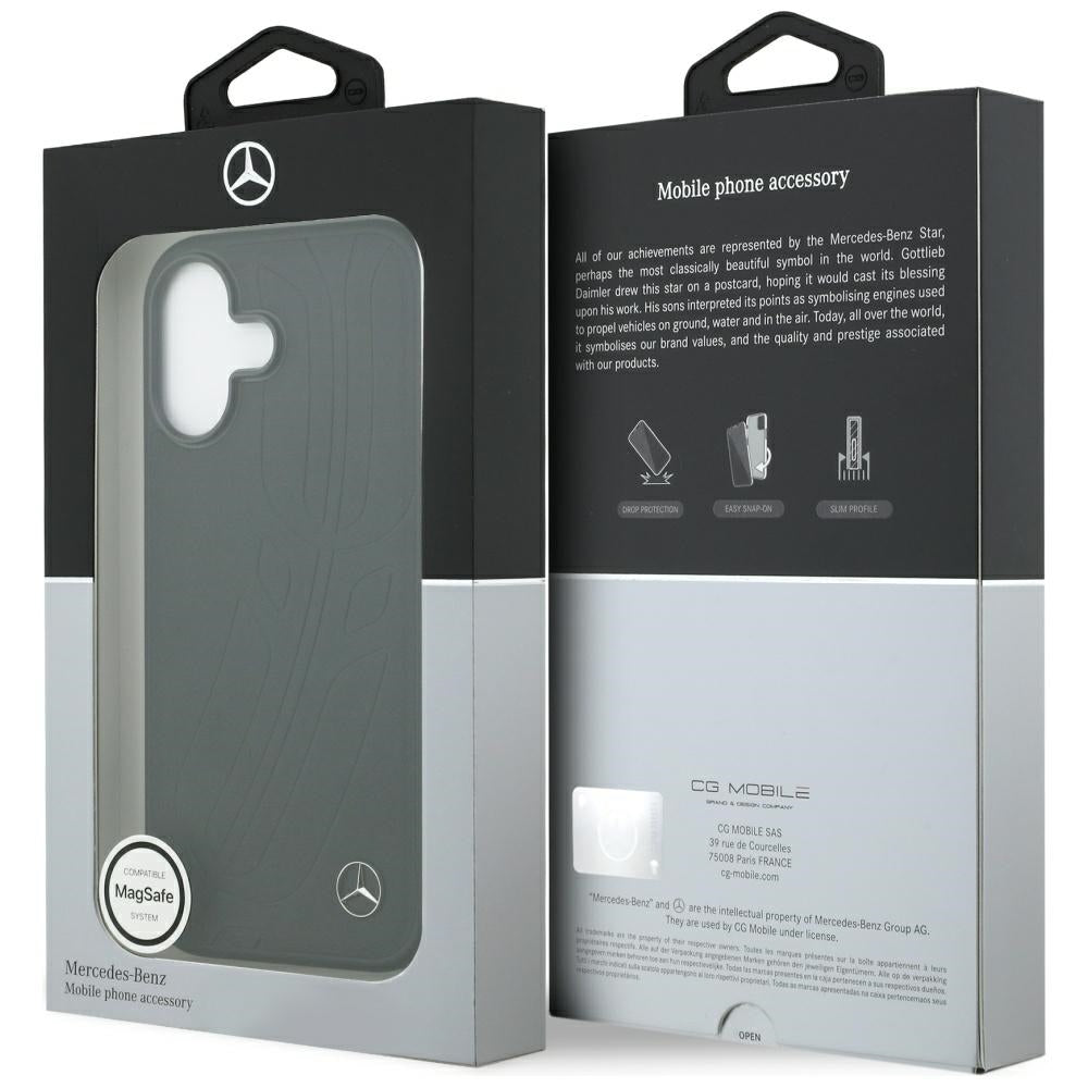 Mercedes-Benz odinis MagSafe dėklas iPhone 17 – juodas