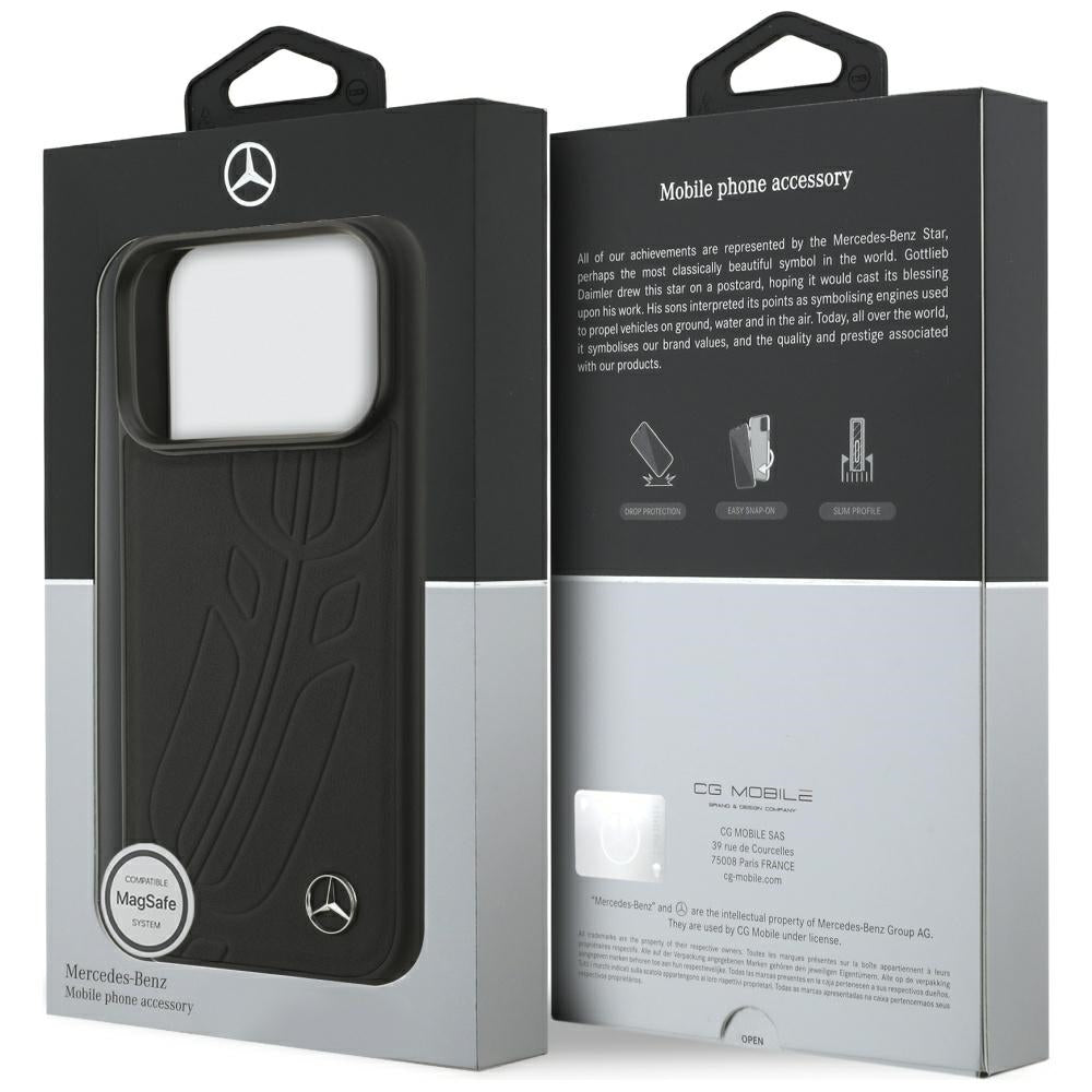 Mercedes‑Benz odinis MagSafe dėklas iPhone 17 Pro – juodas -- iPhone 17 Pro