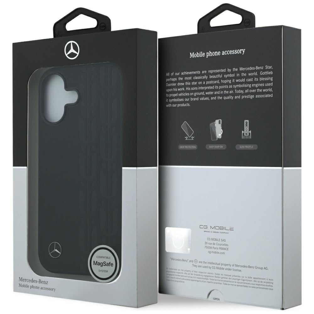 Mercedes-Benz odinis MagSafe dėklas iPhone 17 – juodas