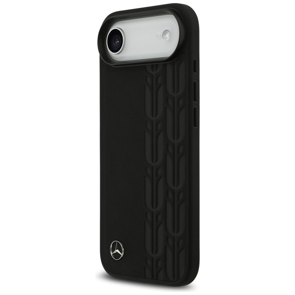 Mercedes-Benz Leather Laurel Leaves MagSafe dėklas iPhone Air – juodas -- iPhone Air