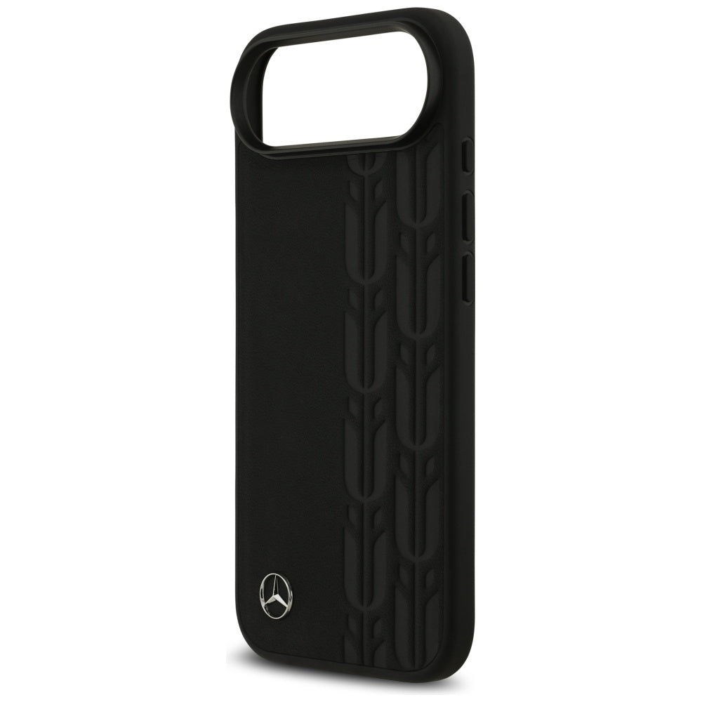 Mercedes-Benz Leather Laurel Leaves MagSafe dėklas iPhone Air – juodas -- iPhone Air