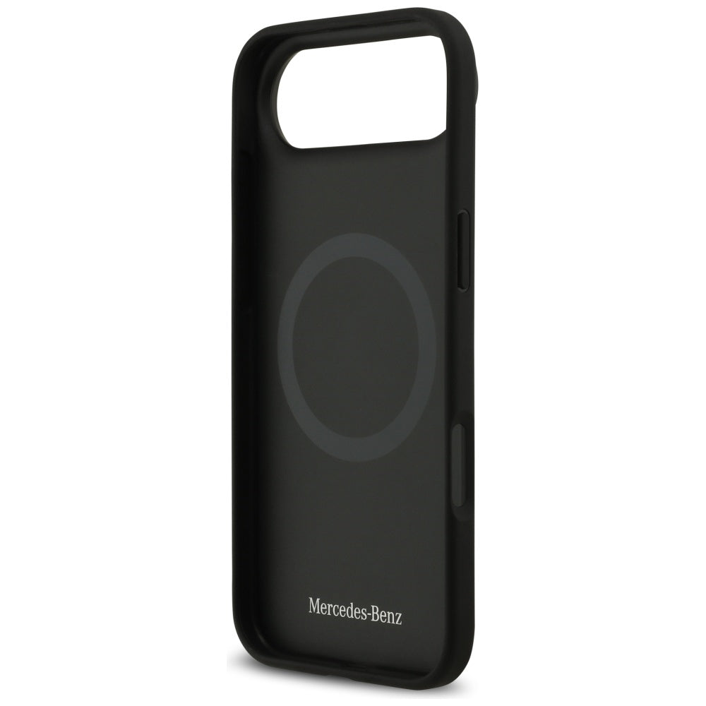 Mercedes-Benz Leather Laurel Leaves MagSafe dėklas iPhone Air – juodas -- iPhone Air