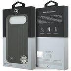 Mercedes-Benz Leather Laurel Leaves MagSafe dėklas iPhone Air – juodas -- iPhone Air