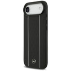 Mercedes Leather Star Pattern Stripes MagSafe dėklas skirtas iPhone Air - juodas -- Cell phone cases and covers
