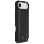 Mercedes Leather Star Pattern Stripes MagSafe dėklas skirtas iPhone Air - juodas -- Cell phone cases and covers