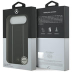 Mercedes Leather Star Pattern Stripes MagSafe dėklas skirtas iPhone Air - juodas -- Cell phone cases and covers