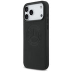 „Mercedes Leather Vintage“ logotipas MagSafe Dėklas, skirtas iPhone 17 Pro Max – juodas