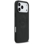 „Mercedes Leather Vintage“ logotipas MagSafe Dėklas, skirtas iPhone 17 Pro Max – juodas
