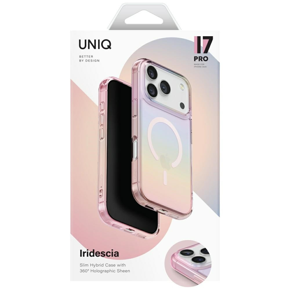 Uniq Iridescia dėklas iPhone 17 Pro Magclick Charging - Daugiaspalvis -- iPhone 17 Pro