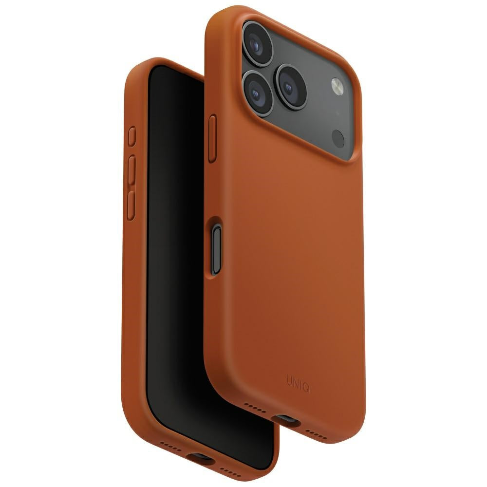 Uniq Lino MagClick dėklas iPhone 17 Pro – oranžinis